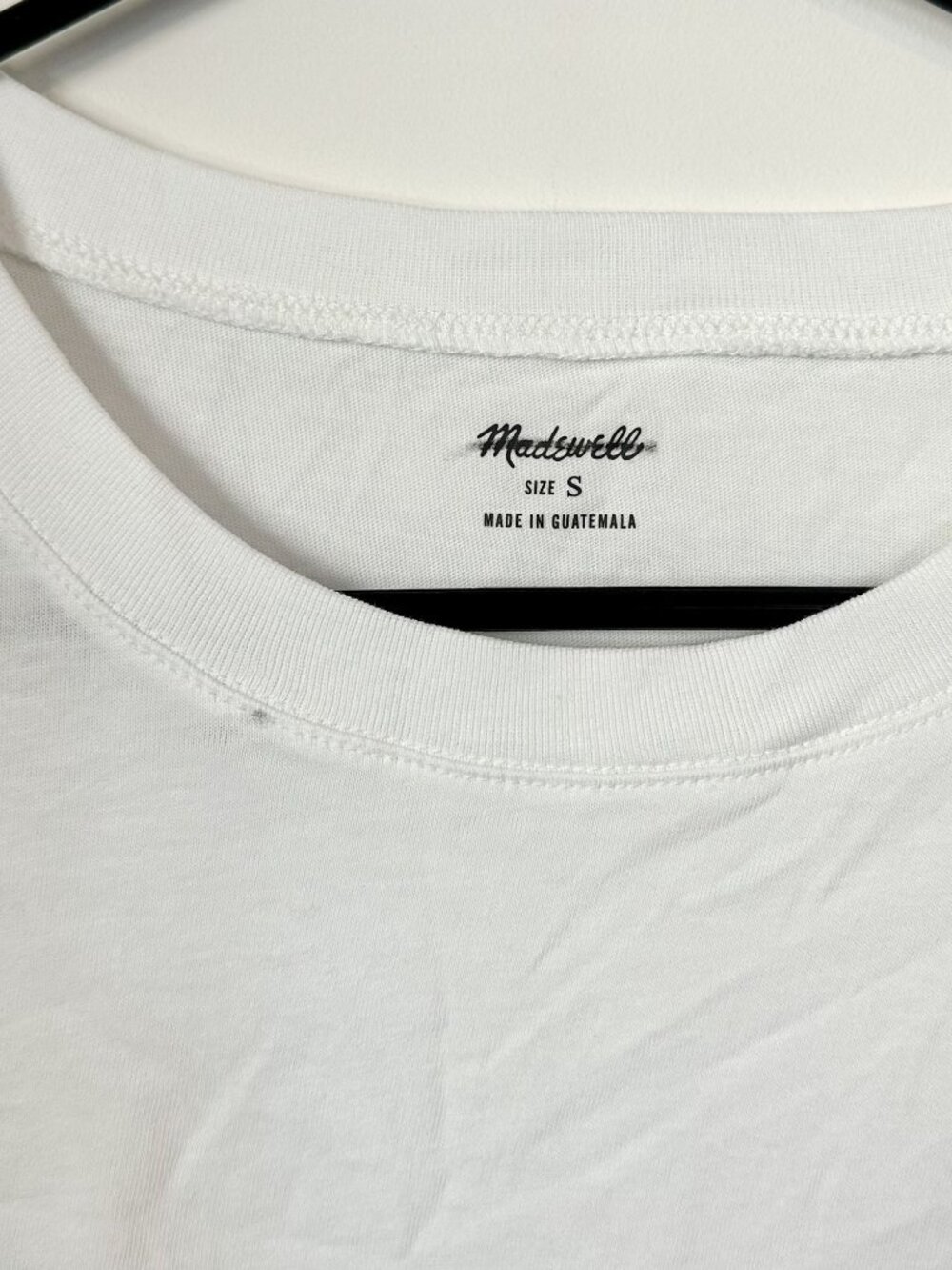 NWT Madewell White Northside Vintage Tee - Size: Small - Picture 4 of 11